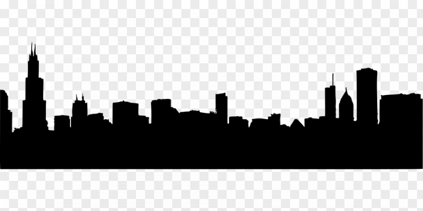 Ny Skyline Chicago Loop Flag Of Tower PNG