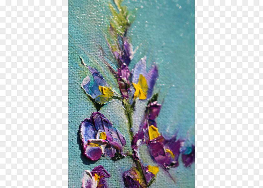 Purple Watercolor Flowers Painting Violet Still Life Lilac PNG