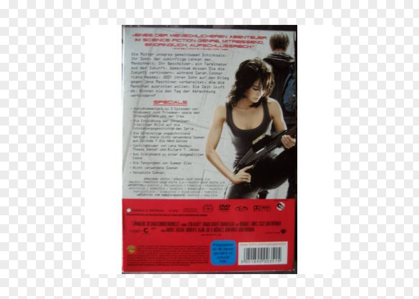 Sarah Connor Poster Advertising The Terminator DVD PNG