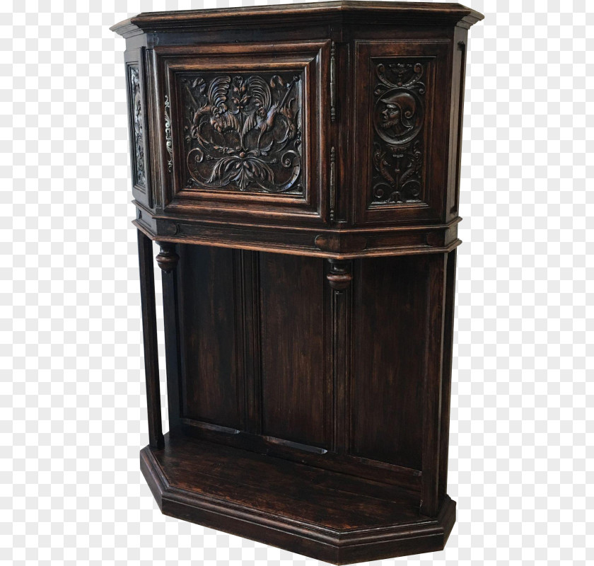 Cupboard Chiffonier Wood Stain Antique PNG