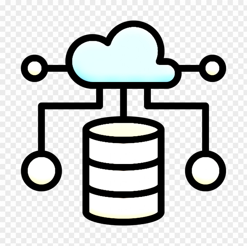 Digital Service Icon Cloud Computing Server PNG