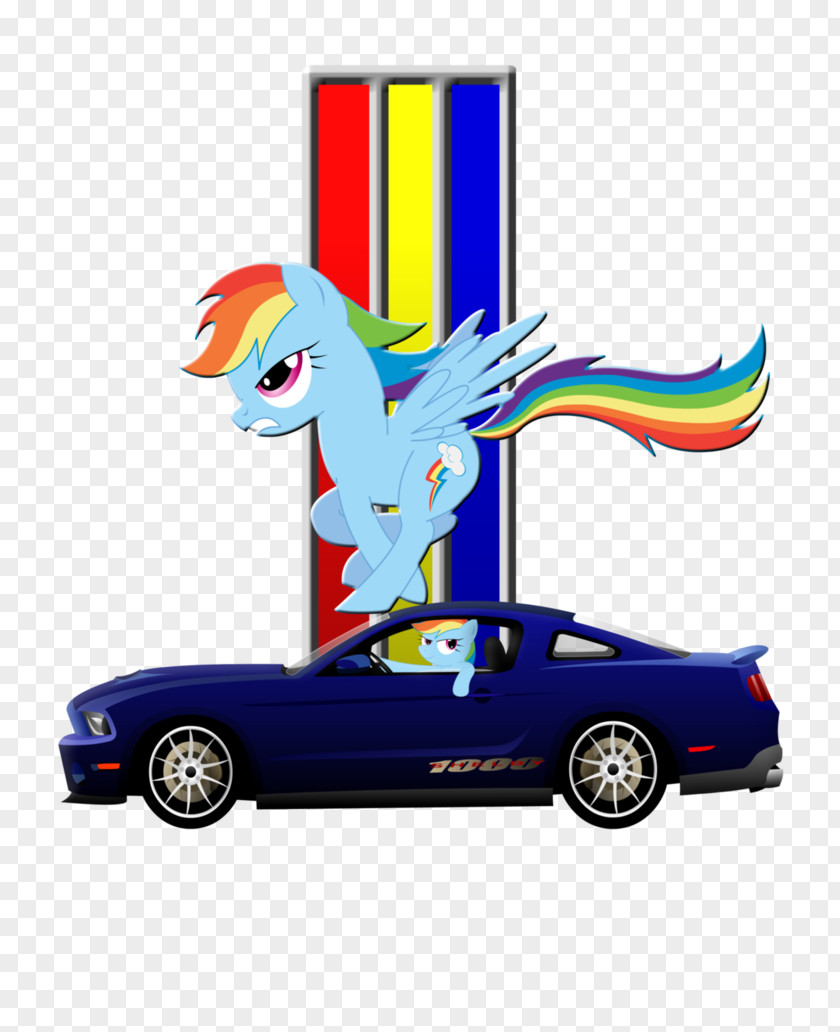 Amazed Rainbow Dash Car Saleen Automotive, Inc. S281 Ford Mustang RTR PNG