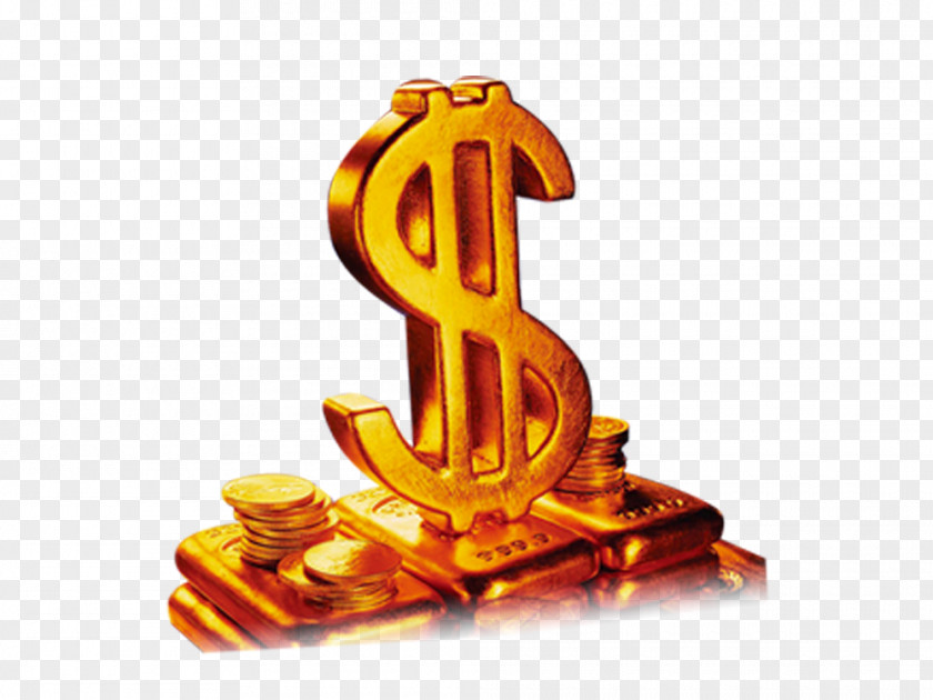 Gold Money Symbol Finance Loan PNG