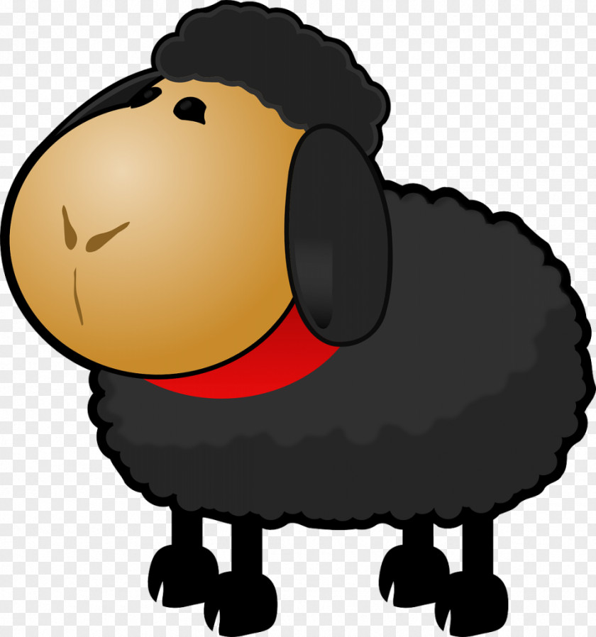 Nursery Black Sheep Clip Art PNG