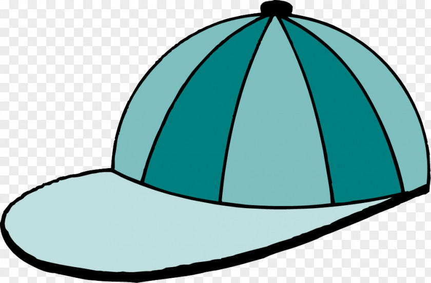 Striped Blue Baseball Cap Illustration Hat Cartoon PNG