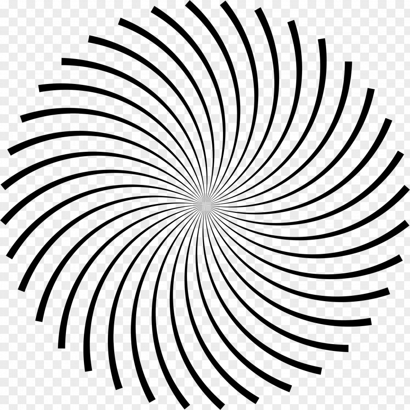 Elegant Line Art Pinwheel Clip PNG