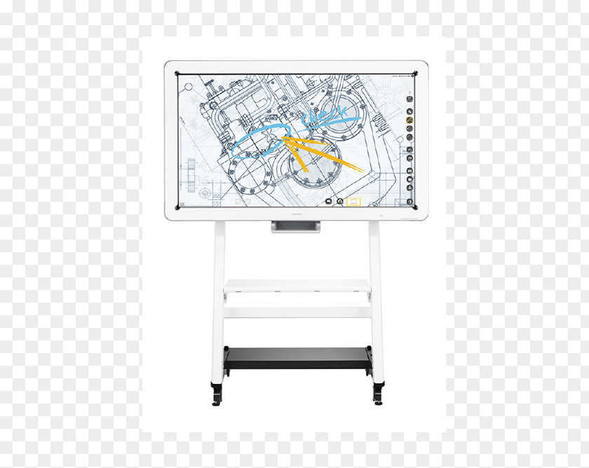 Interactive Whiteboard Ricoh Madrid Printer Photocopier PNG