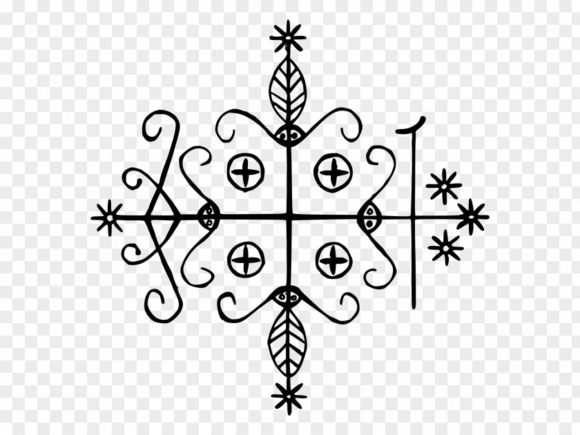 Symbol Papa Legba Veve Loa Haitian Vodou Crossroads PNG