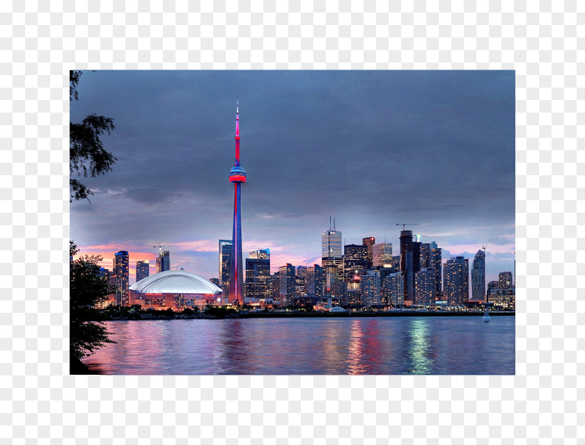 Toronto Skyline Riveros Photography Gallery Wrap Cityscape PNG