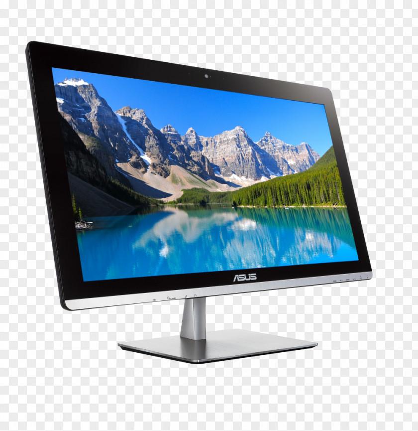 Vibrant All-in-One Desktop Computers Touchscreen Computer Software PNG
