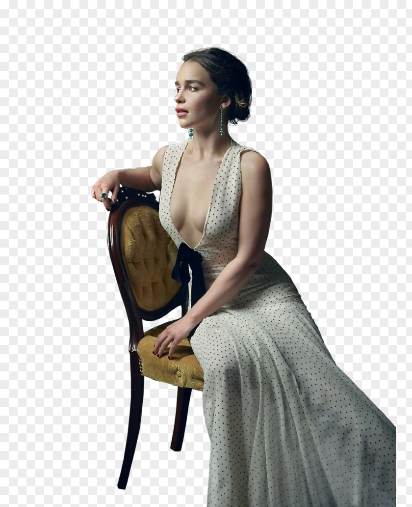 Emilia Clarke Daenerys Targaryen Game Of Thrones Vanity Fair Oscar Party PNG