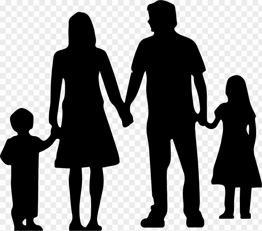 Family Cartoon Nuclear Silhouette Clip Art PNG