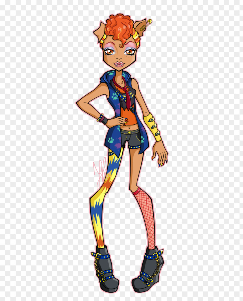 Holt Hyde Monster High Cartoon Doll PNG