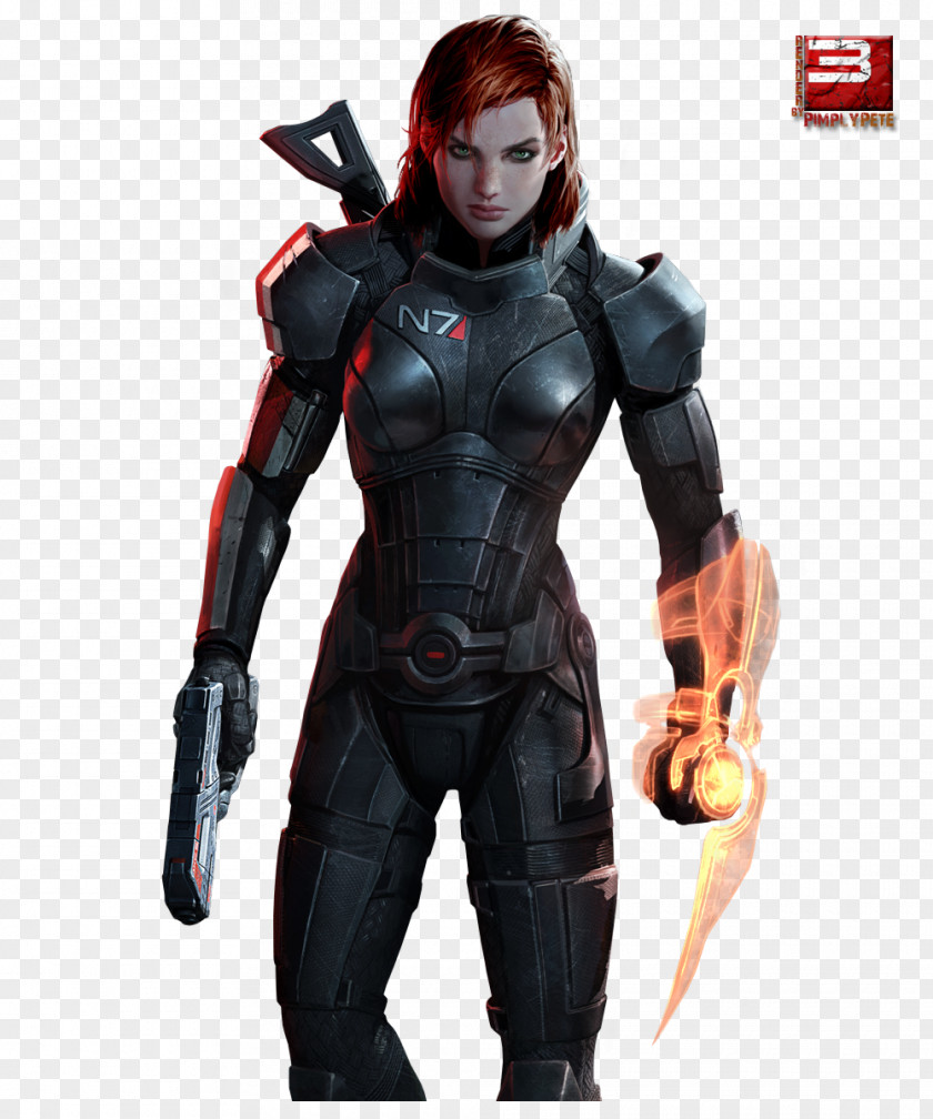 Mass Effect 3 2 Commander Shepard Female PNG