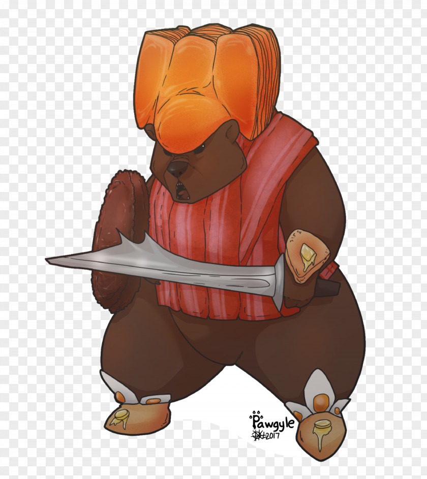 Sausage Patties Bear Animated Cartoon Beak PNG