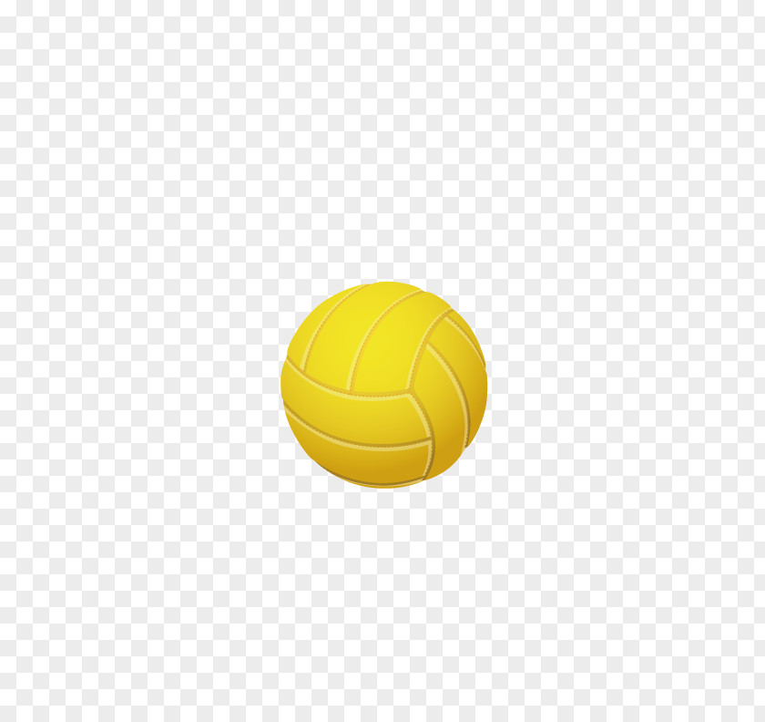 Adult Volleyball Yellow Ball Pattern PNG