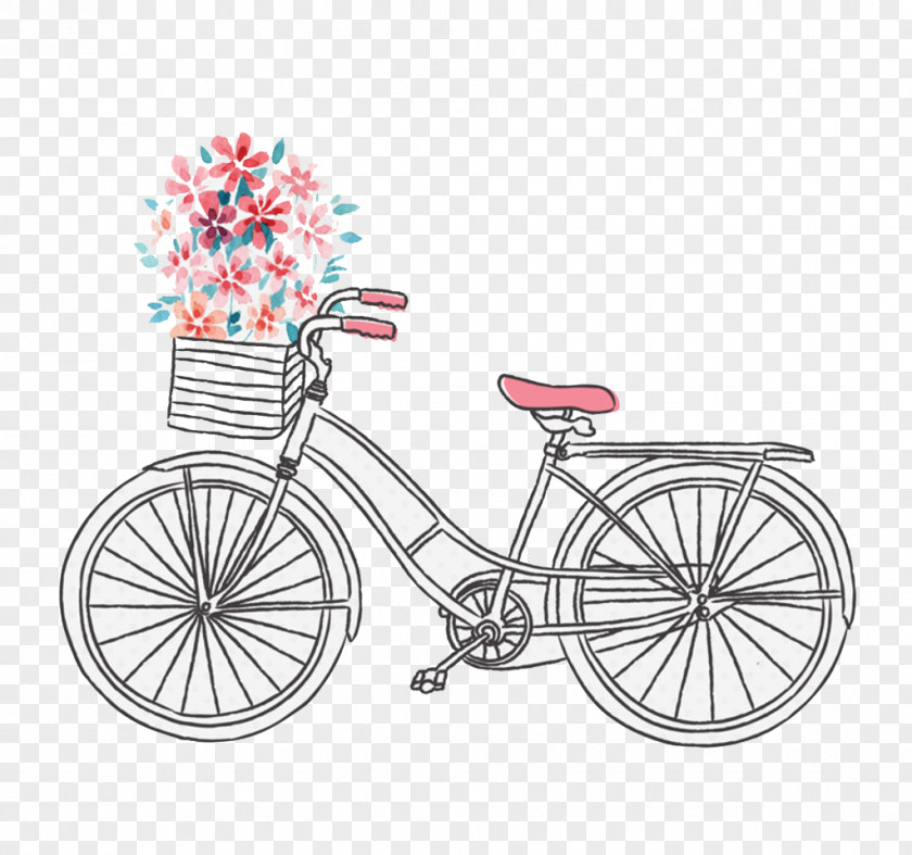 Bicycle Illustration Clip Art Drawing Cycling PNG