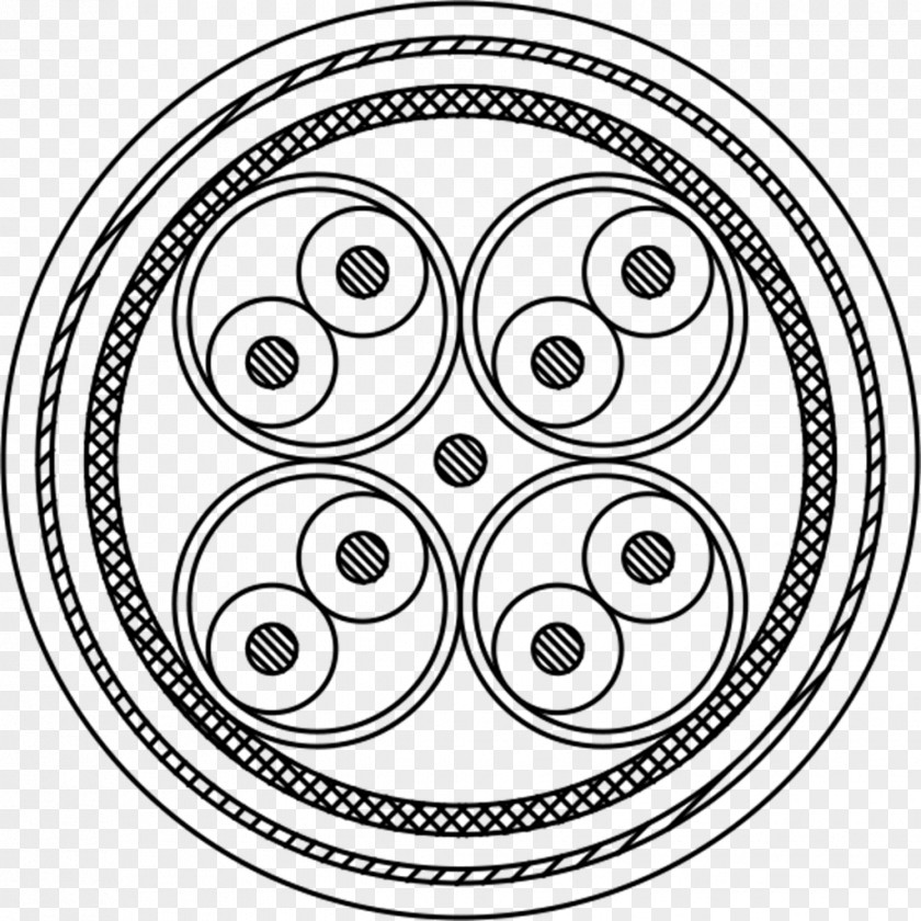 Car Rim Line Art Circle PNG