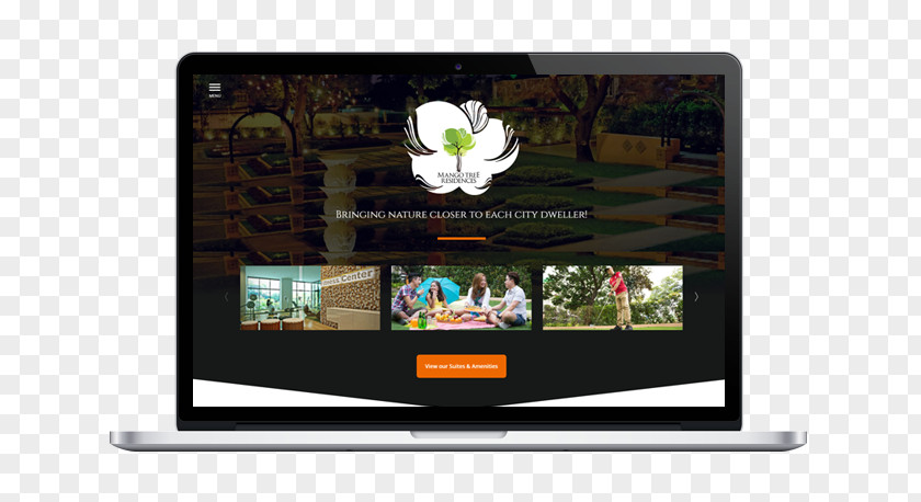 Creative Mango Web Page Template HTML PNG
