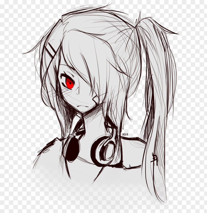 Glare Pictures Hair Drawing Line Art Sketch PNG