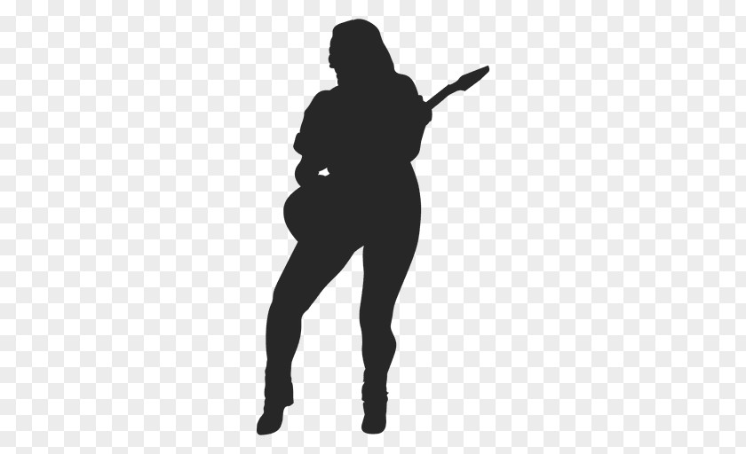 Guitar Guitarist Acoustic Electric Silhouette PNG