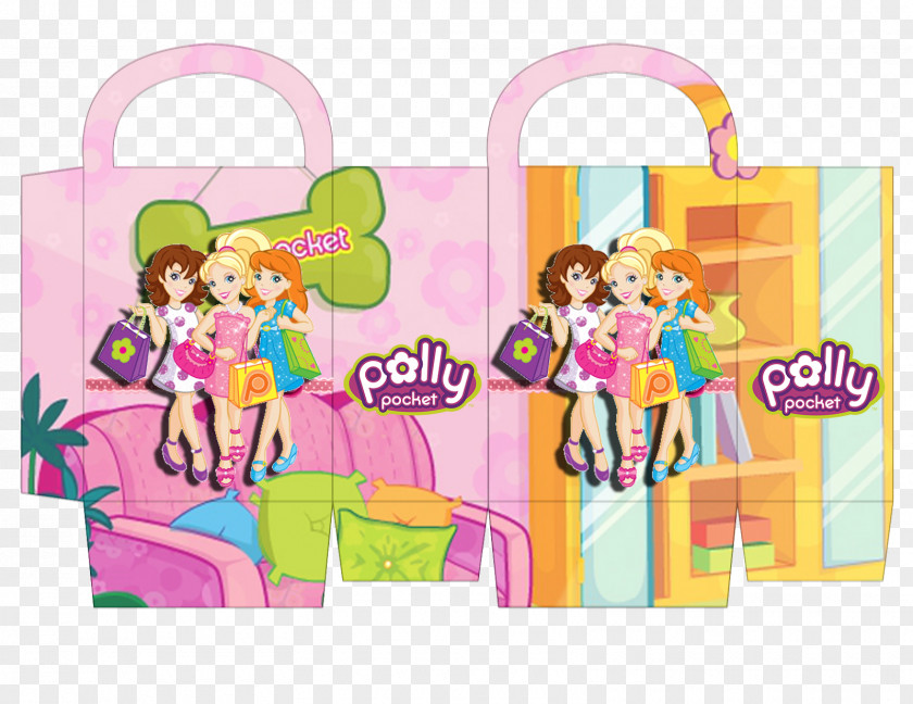 Party Polly Pocket Clothing Convite PNG