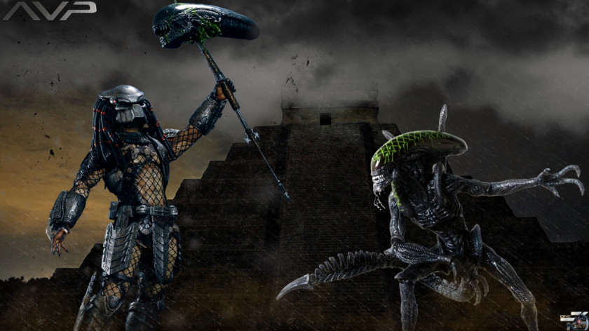 Predator Aliens Vs. Alien Desktop Wallpaper PNG