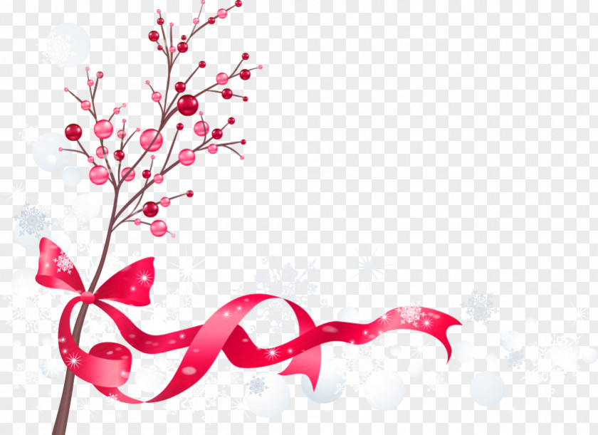 Vector Peach Ribbon Christmas Card Facebook 25 December Wish PNG