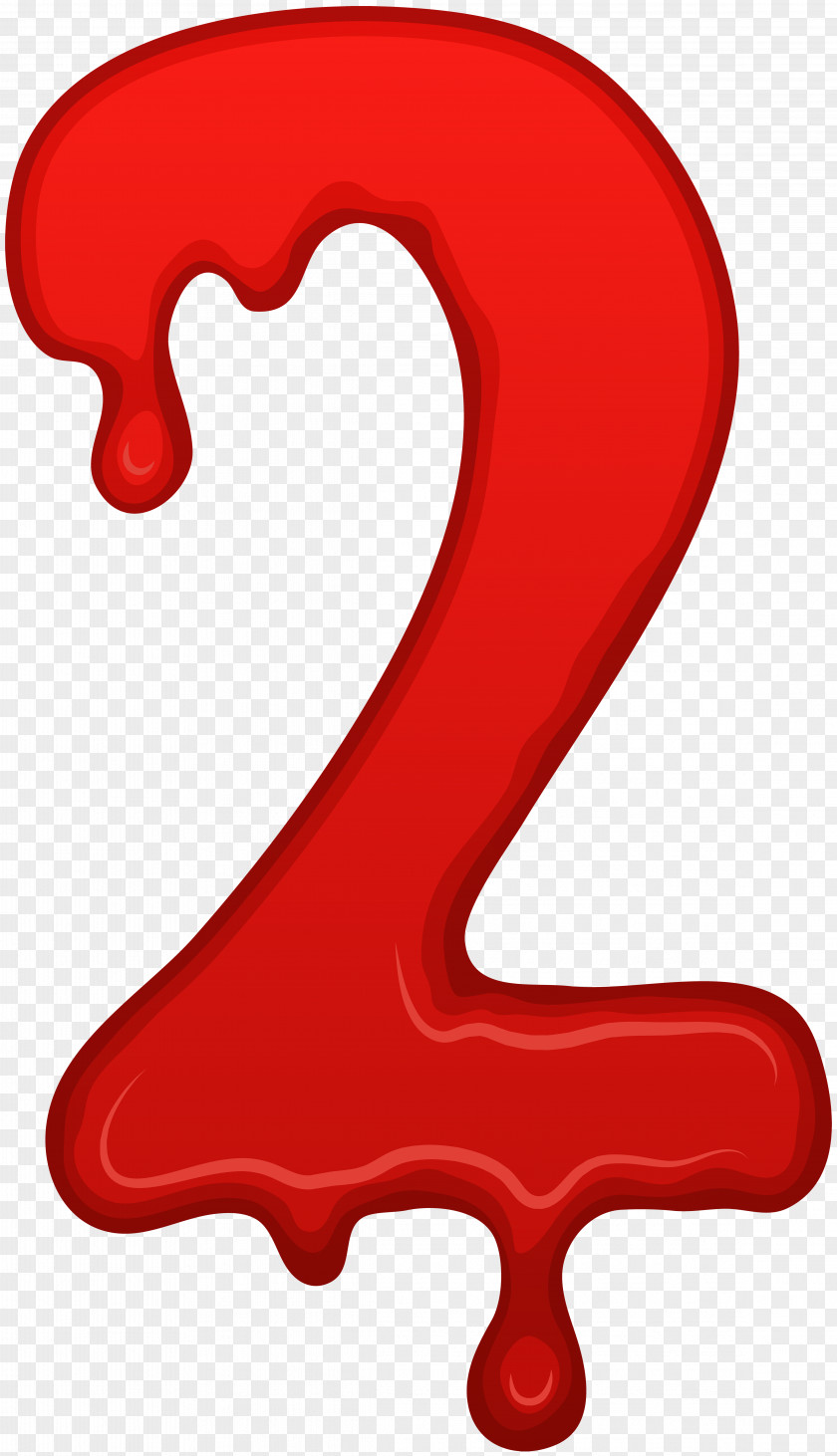 Bloody Number Two Clip Art Image Mary PNG