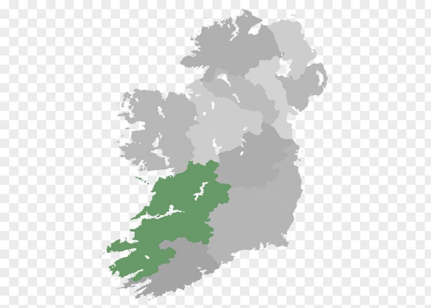 Ireland The Pale Blank Map PNG