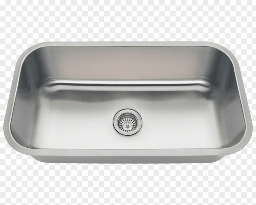 Sink Bowl Stainless Steel Kitchen PNG