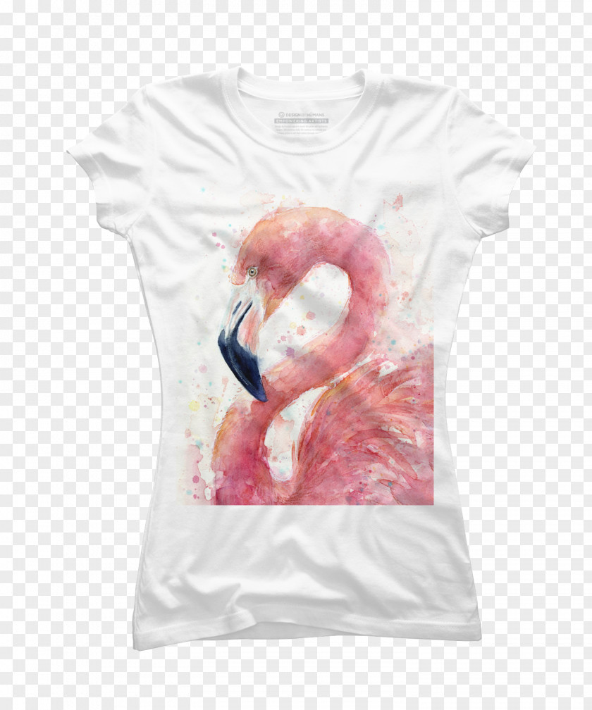 Watercolor Flamingo T-shirt Hoodie Clothing Top PNG