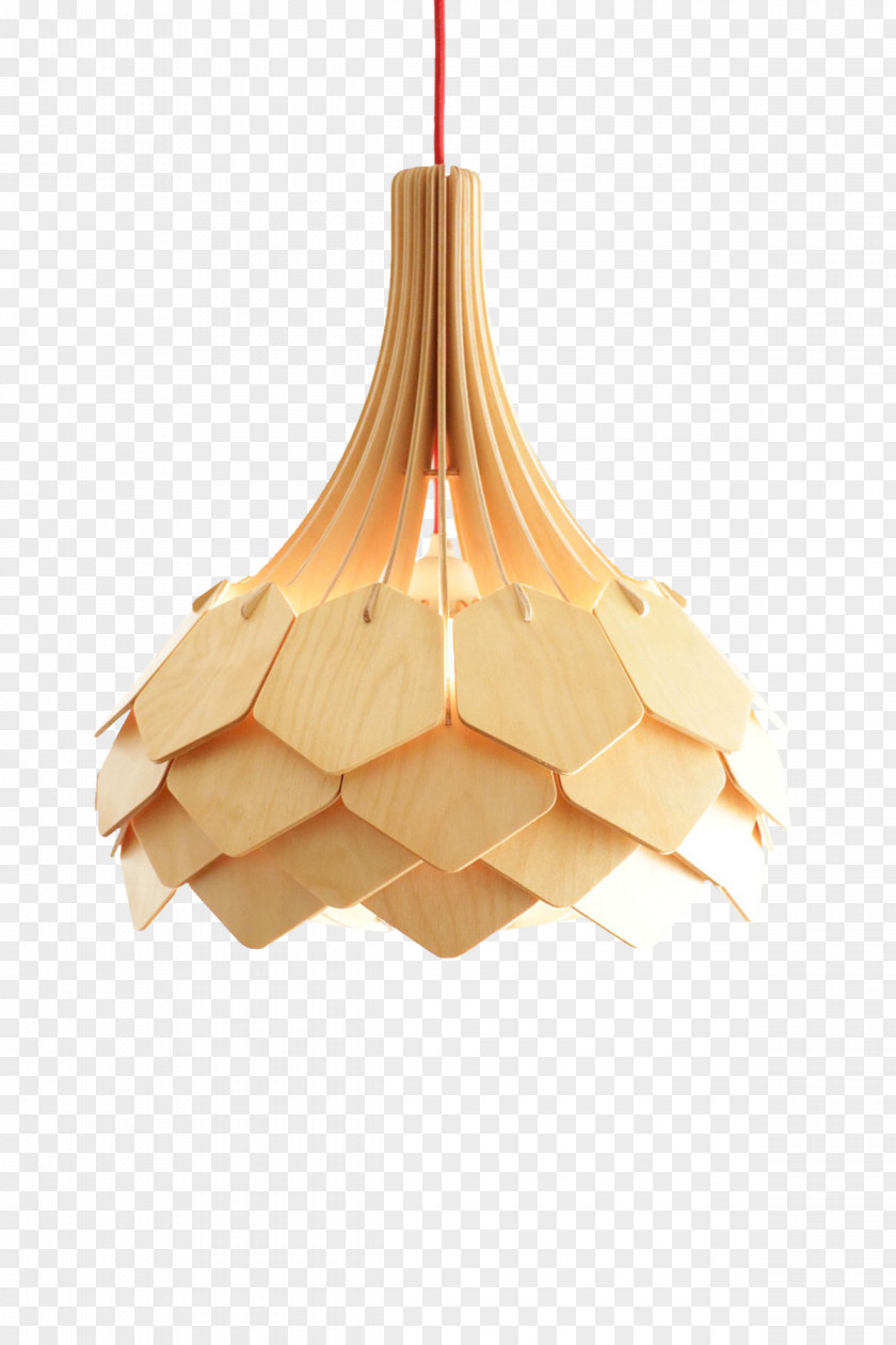Wood Lighting Light Fixture Pendant Lamp Chandelier PNG