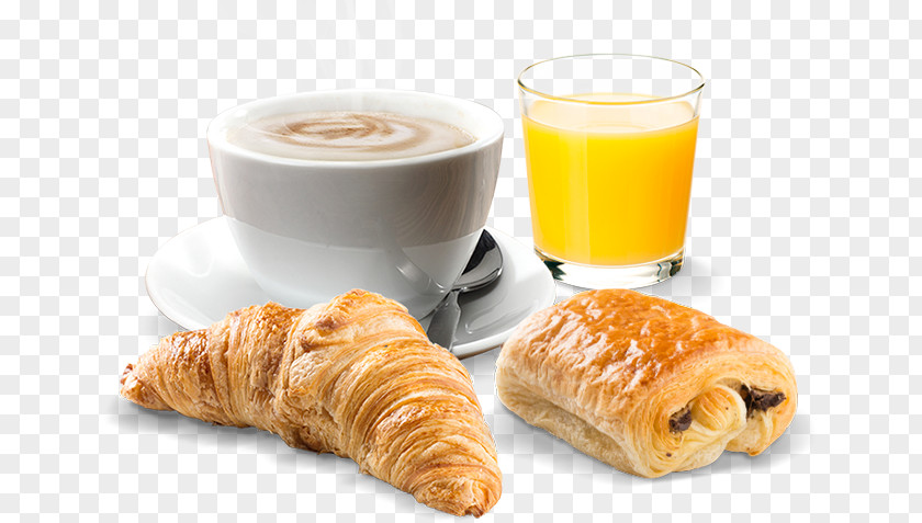 Croissant Danish Pastry Breakfast Coffee Café Au Lait PNG