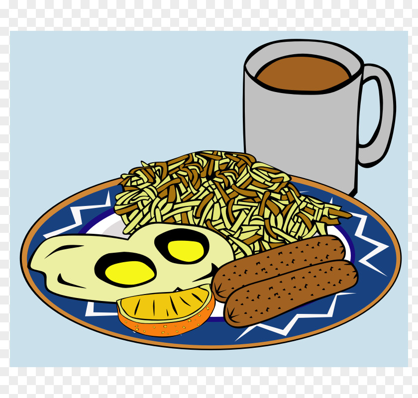 Fast Food Clipart Breakfast Sausage Pancake Full PNG