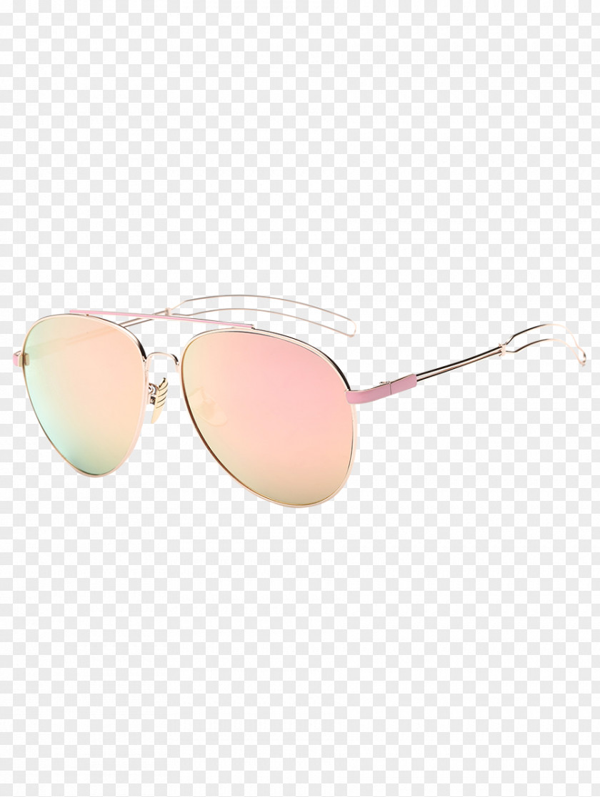Hollowed Out Railing Style Mirrored Sunglasses Eyewear Aviator PNG