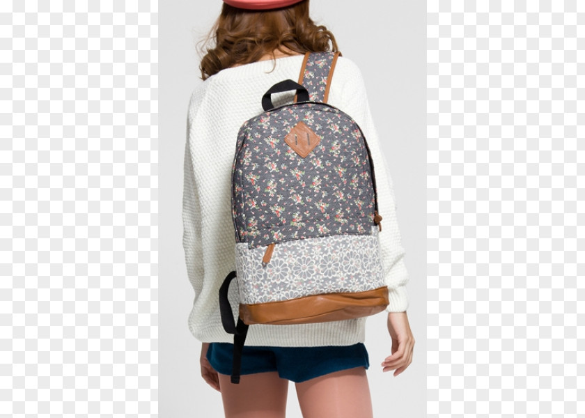 Backpack Handbag White Beige Black PNG