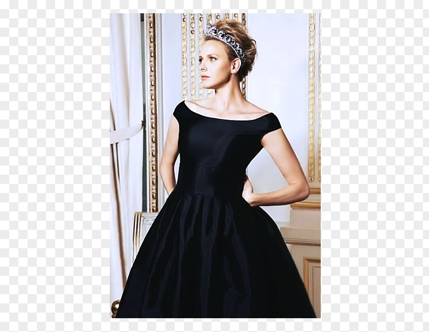 Dress Little Black Shoulder Satin Fashion PNG