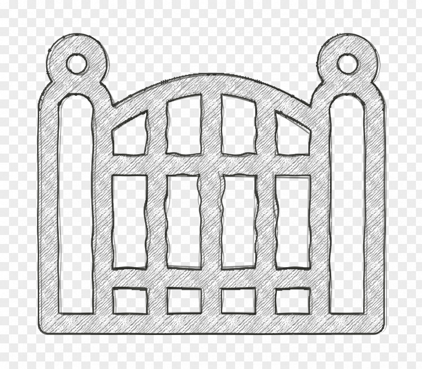 Gate Icon City Elements PNG