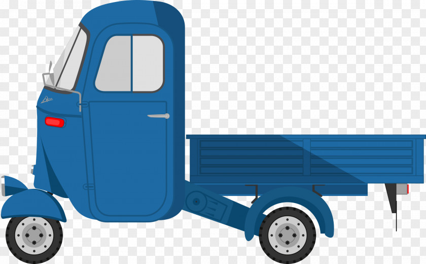 Three Piaggio Ape Car Motorcycle Vehicle PNG