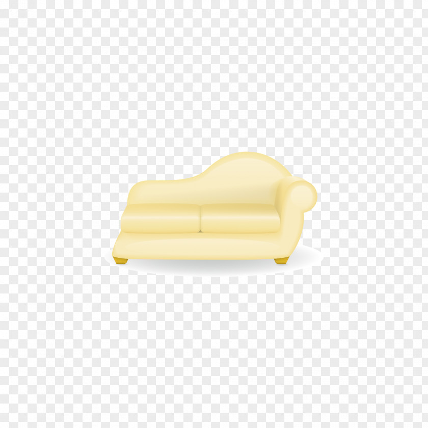 Yellow Sofa Material Angle PNG