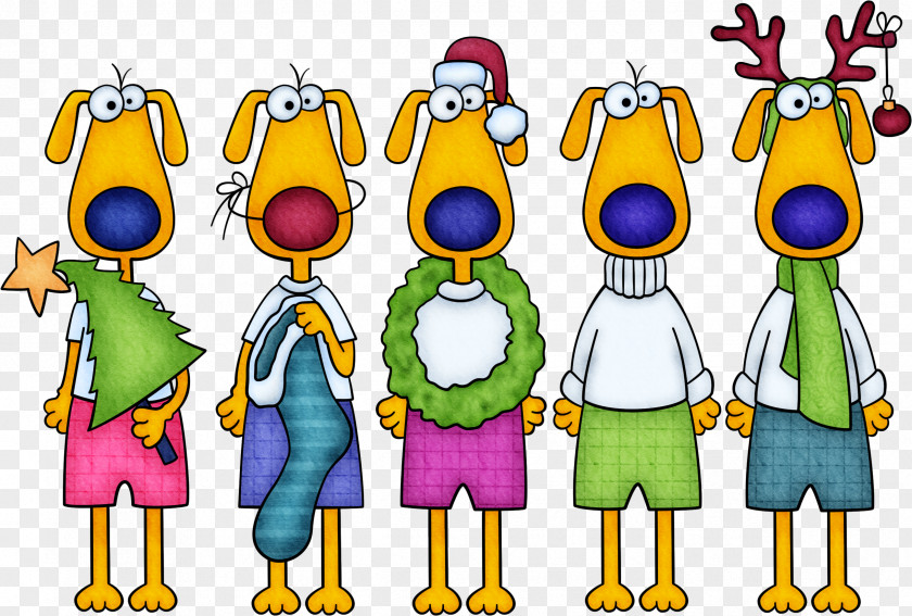 Candel Dog New Year Holiday Clip Art PNG