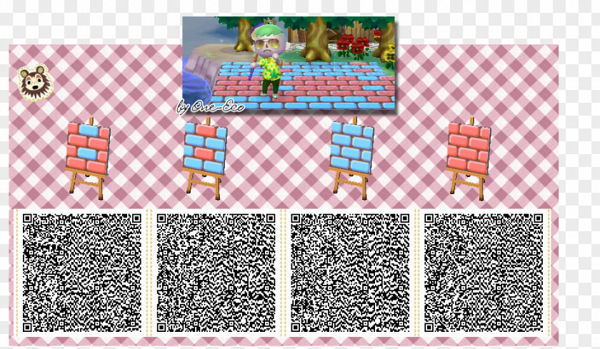 Castle Pink Animal Crossing: New Leaf City Folk Wii QR Code PNG