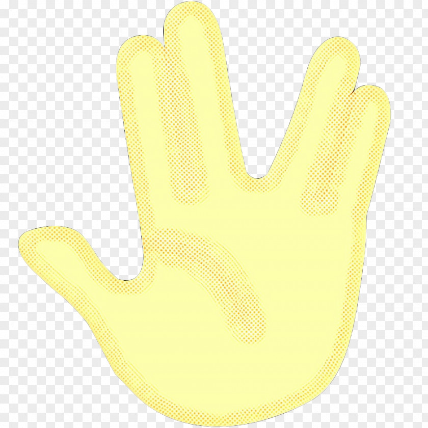 Gesture Safety Glove Pop Art Retro Vintage PNG