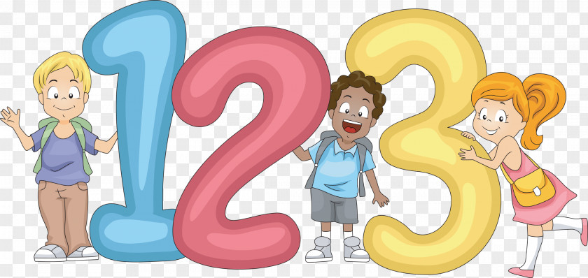 Kids Cartoon Child Number Photography PNG