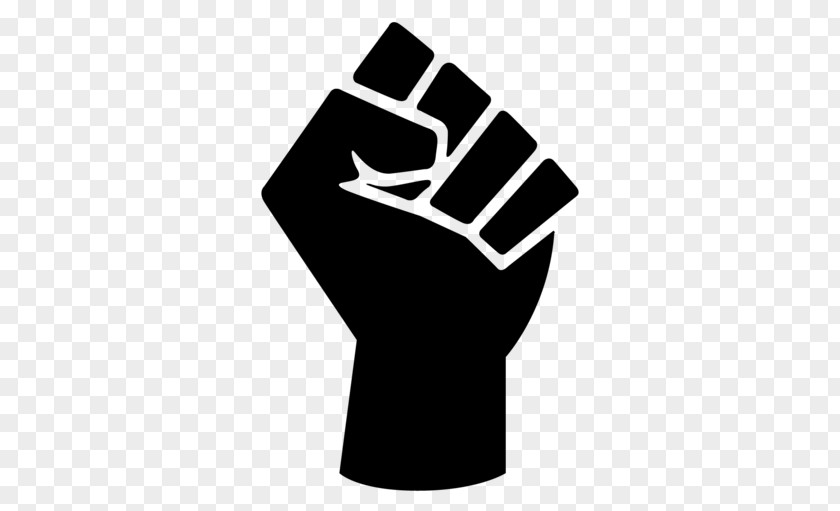 Symbol Raised Fist Black Power Panther Party PNG