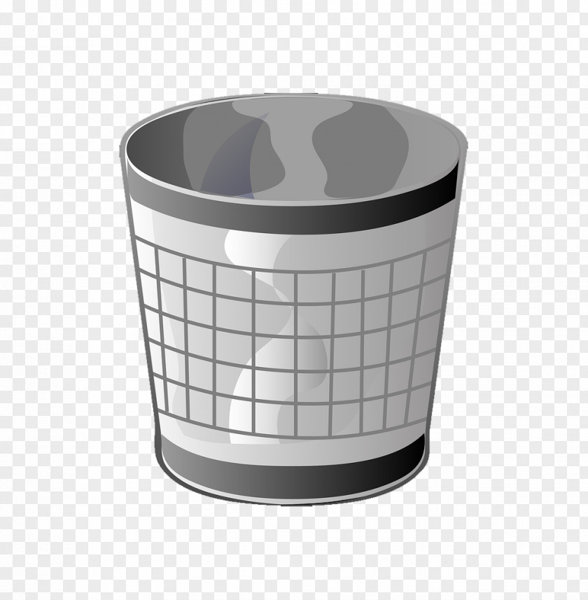 Cartoon Reticulated Trash Can Waste Container Recycling Bin Clip Art PNG
