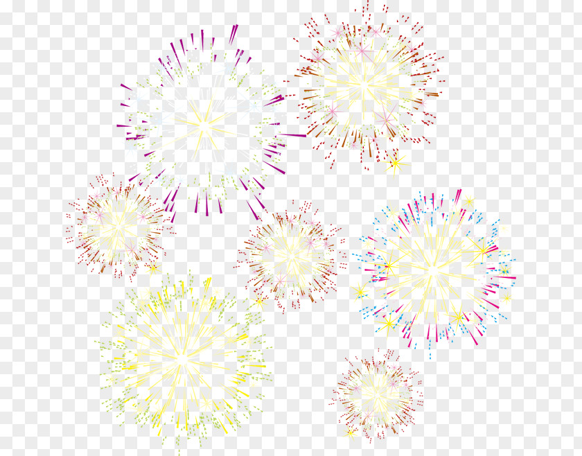 Fireworks Dahlia Floral Design Alphabet Pattern PNG