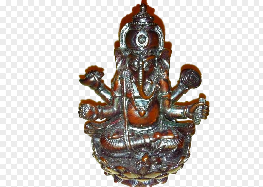 Ganesha Statue Stone Carving Bronze Monument Figurine PNG