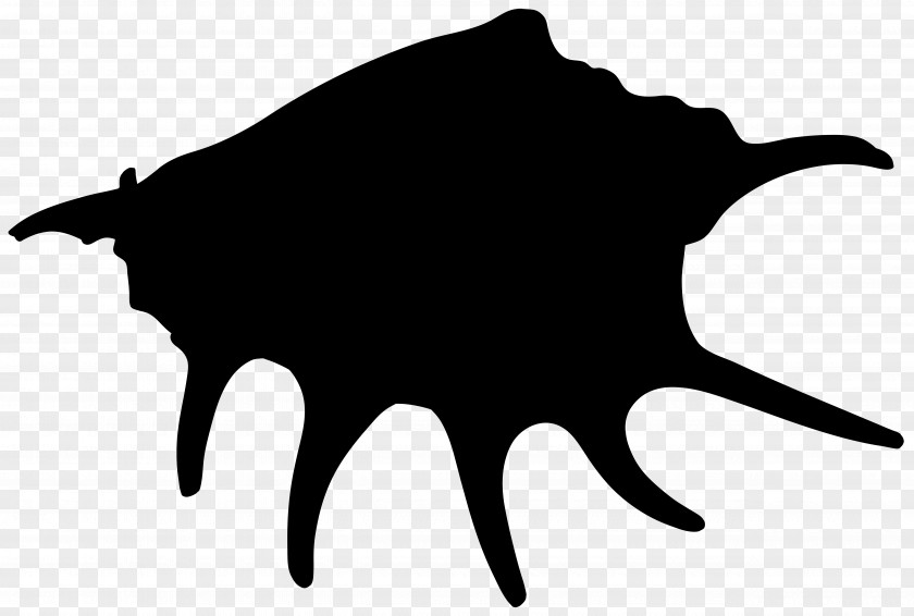 M Clip Art Mammal Silhouette Cattle Black & White PNG